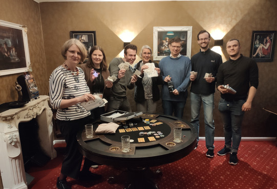 Picture of the Staff after an successful Escape Room visit